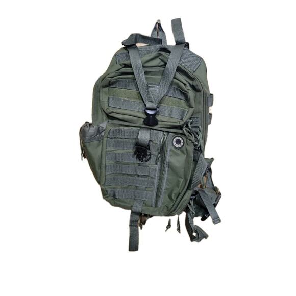 Next Pak USA Army Tactical Shoulder Backpack Green One Size 17" X 12" - Picture 1 of 8